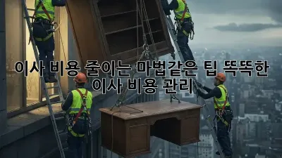 이사 비용 줄이는 마법같은 팁! 똑똑한 이사 비용 관리
